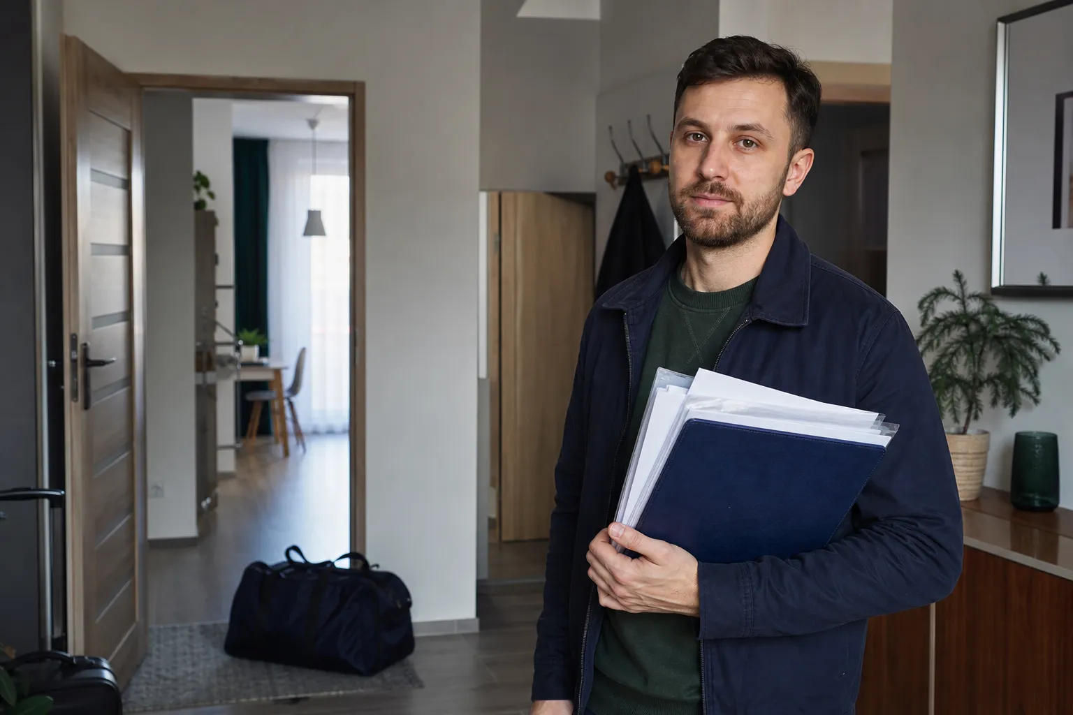 Pracownik z Międzyrzecza wraca z zagranicznego kontraktu z dokumentami od agencji pracy